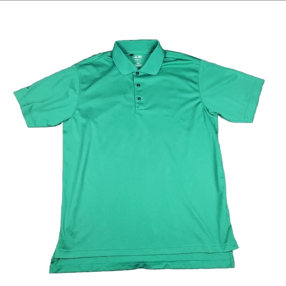 Adidas Men's Climalite Short Sleeve Polo, Green LG